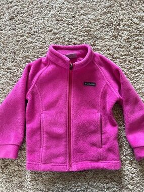 Columbia Hot Pink Full-Zip Fleece Jacket